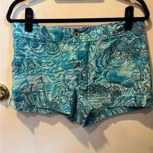 Lilly Pulitzer Dark n Stormy Nautical Shorts